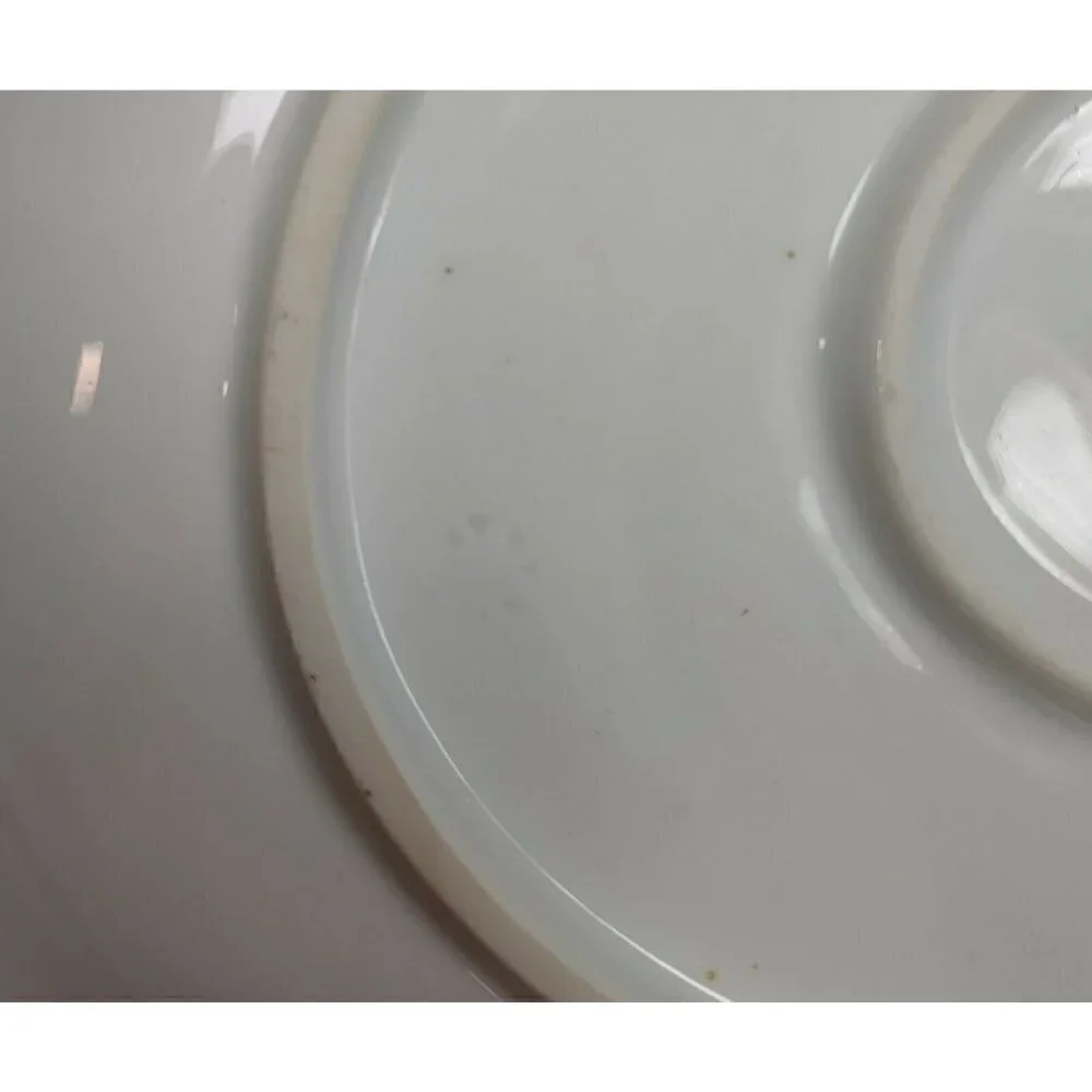 Vtg 1930's Victoria Ivory China Czechoslovakia Two Platters & Oven China Bowl
